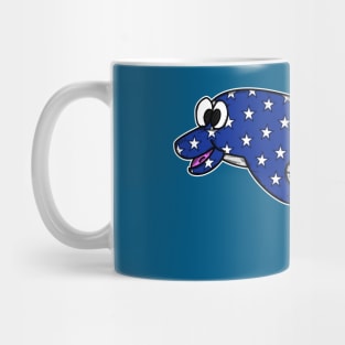 4th July Dolphin American Flag USA Animal Lovers Mug